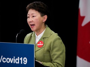 Alberta Health Services CEO Dr. Verna Yiu provides an update on the province's response to COVID-19 and the new Omicron variant during a news conference in Edmonton on Nov. 29, 2021.
