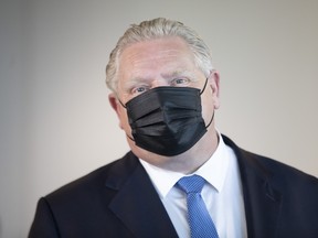 Ontario Premier Doug Ford visits Meta’s offices in Toronto, Tuesday, March 29, 2022.