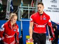 Jocelyn Peterman and Brett Gallant clinched a clinch playoff spot at World Mixed Doubles Curing Championship.