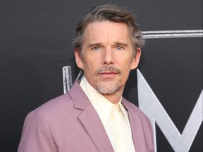 Ethan Hawke attends the Moon Knight Los Angeles Special Launch Event at the El Capitan Theatre on March 22, 2022.