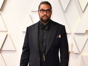 Jason Momoa attends the 94th Oscars at the Dolby Theatre in Hollywood, Calif., on March 27, 2022.