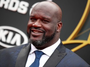 Shaquille O'Neal attends the 2019 NBA Awards at Barker Hangar on June 24, 2019 in Santa Monica, Calif.