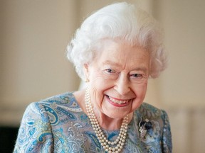 Britain's Queen Elizabeth is photographed in April 2022.