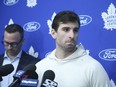 John Tavares during the end of season press conference on Tuesday May 17, 2022.