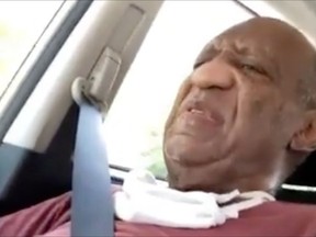 Bill Cosby is pictured in a video filmed by his publicist Andrew Wyatt that was shared on Cosby and Wyatt's Instagram accounts.