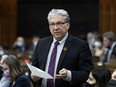 Northern Affairs minister Dan Vandal rises during Question Period in the House of Commons on Parliament Hill in Ottawa on Thursday, June 9, 2022.