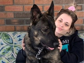 Chelsea Cardno, 31, is shown in this undated handout photo. The missing woman was last seen leaving her home in Kelowna to walk her German Shepherd, JJ, near the Mission Greenway.