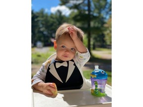 23-month-old Everett Smith is seen in an undated handout photo. The mayor of a central Ontario town says the community is rallying around the family of a toddler who died after being left in a hot car.
