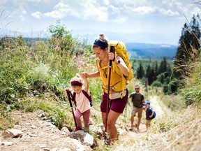 A couple's decision to bring their little children with them on a hike isn't sitting well with a friend.