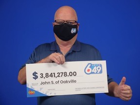 John Sirman, 72, of Oakville, won more than $3.8M in the June 15 LOTTO 6/49 draw.