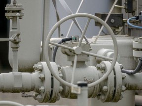 Rohre der Gasspeicheranlage Reckrod sind am Donnerstag, den 14. Juli 2022, in der Nähe von Eiterfeld, Deutschland, abgebildet, nachdem die Pipeline Nord Stream 1 wegen Wartungsarbeiten stillgelegt wurde.