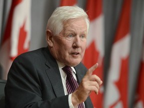 Bob Rae speaks at a press conference on Parliament Hill in Ottawa on Monday, July 6, 2020.