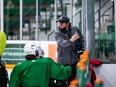 Mike Babcock (pictured) will not coach the U of S Huskie men's hockey team this year. Brandin Cote is the new head coach.