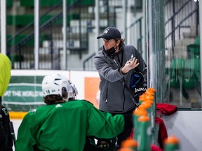 Mike Babcock (pictured) will not coach the U of S Huskie men's hockey team this year. Brandin Cote is the new head coach.