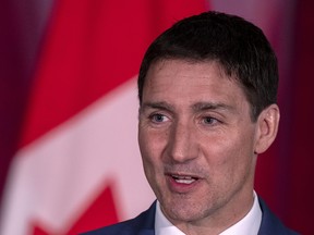 Prime Minister Justin Trudeau addresses supporters as he attends a Laurier Club event in Halifax on Wednesday, July 20, 2022.