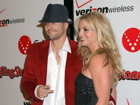 Britney Spears and Kevin Federline attend a pre-Grammy Party in 2006 .