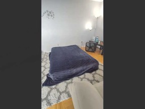 A listing for a "spacious den room for rent" is pictured on Kijiji.