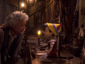 Tom Hanks as Geppetto in Pinocchio, exclusively on Disney+.