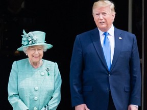 Queen Elizabeth II welcomes US President Donald Trump - 2019 - Getty