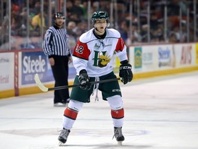 A young MacKenzie Weegar patrols the blue-line for the QMJHL's Halifax Mooseheads.