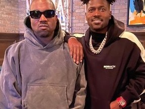 Kanye West and Antonio Brown