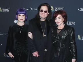 Kelly, Ozzy and Sharon Osbourne.
