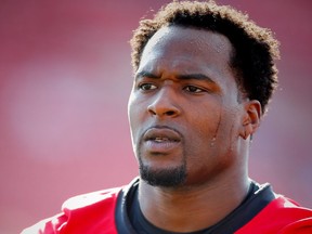 Former Calgary Stampeders running back Jerome Messam, pictured in 2017.