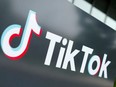 The TikTok logo is pictured outside the company's U.S. head office in Culver City, Calif., Sept. 15, 2020.