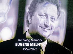 A special video tribute for the late Eugene Melnyk Sunday April 3, 2022, at the Ottawa Senators home game against Detroit.