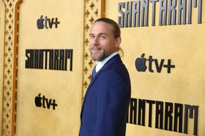 Charlie Hunnam attends Apple’s “Shantaram” premiere screening at the Regency Bruin Westwood Village Theatre.