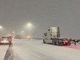 Driving was rendered nearly impossible for many commuters during Tuesday's first big snowstorm of the season.