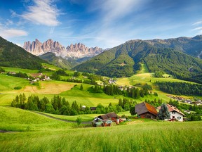 The Dolomites in northern Italy.