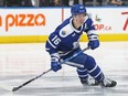 Maple Leafs forward Mitch Marner skates against the Sharks during NHL action at Scotiabank Arena in Toronto, Nov. 30, 2022.