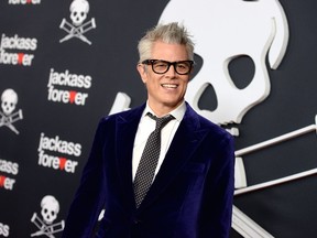Johnny Knoxville is pictured at the premier of Jackass Forever in Los Angeles.