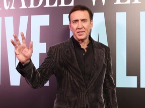 Nicolas Cage at New York premiere of The Unbearable Weight of Massive Talent - Getty - April 2022