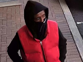 An image released by York Regional Police on Sept. 6, 2019 of a suspect in an alleged gun crime involving a law firm in Vaughan.