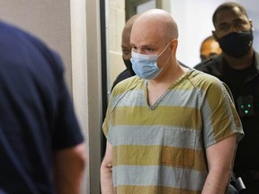 Randy Halprin, who was part of the so-called "Texas 7" gang who escaped from prison in 2000 and was convicted in the murder of an Irving police officer, enters the 283rd Judicial District Court on July 14, 2021, at Frank Crowley Courthouse in Dallas.