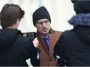 Leonard Tailleur, lawyer for accused serial killer Jeremy Skibicki, in Winnipeg on Friday, Dec. 2, 2022.