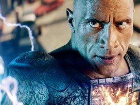 Dwayne Johnson in Black Adam.