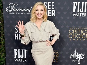 Cate Blanchett appears at the Critics Choice Awards in Los Angeles, Sunday, Jan. 15, 2023.
