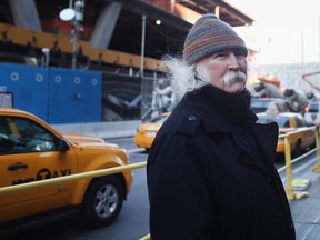: Musician David Crosby visits "Occupy Wall Street" at Zuccotti Park in the Financial District near Wall Street on Nov. 4, 2011 in New York City.