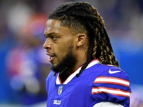 Damar Hamlin of the Buffalo Bills remained in critical condition Tuesday after a suffering cardiac arrest in an NFL game Monday.
