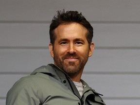 Ryan Reynolds, Co-Owner of Wrexham looks on during the Emirates FA Cup Fourth Round match between Wrexham and Sheffield United at Racecourse Ground on Jan. 29, 2023 in Wrexham, Wales.