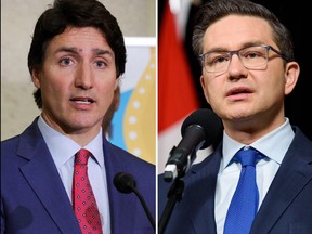 Prime Minister Justin Trudeau, left, and Conservative Party of Canada Leader Pierre Poilievre.