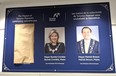 Former Toronto mayor John Tory's photo on the Mayors of Toronto's Pearson community welcome you sign at Pearson airport was recently spotted covered by brown paper.