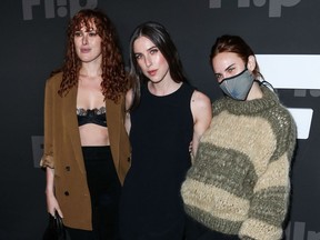 Rumer, Scout and Tallulah Willis are pictured in November 2021.