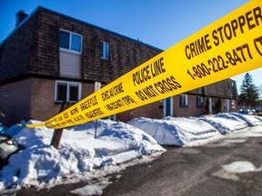 Ottawa police were holding the scene where earlier in the day the province's Special Investigations Unit was looking into a shooting that involved gunfire between Ottawa police officers and a civilian, on Sunday, March 5, 2023.
