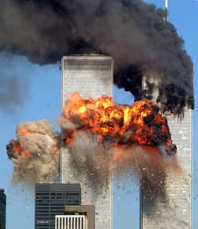 NEW YORK - SEPTEMBER 11, 2001: (FILE) Hijacked United Airlines Flight 175 from Boston crashes into the south tower of the World Trade Center at 9:03 a.m. September 11, 2001 in New York City. It's been five years since terrorists seized control of four commercial airliners in flight, flying them into the twin towers of the World Trade Center, the Pentagon in Arlington, Virginia and a field in Shanksville, Pennsylvania. (Photo by Spencer Platt/Getty Images)