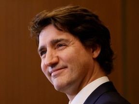 Canada's Prime Minister Justin Trudeau takes part in a press conference on Parliament Hill in Ottawa on Feb. 17, 2023.