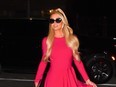 Paris Hilton is seen in Manhattan, N.Y. in January 2022.